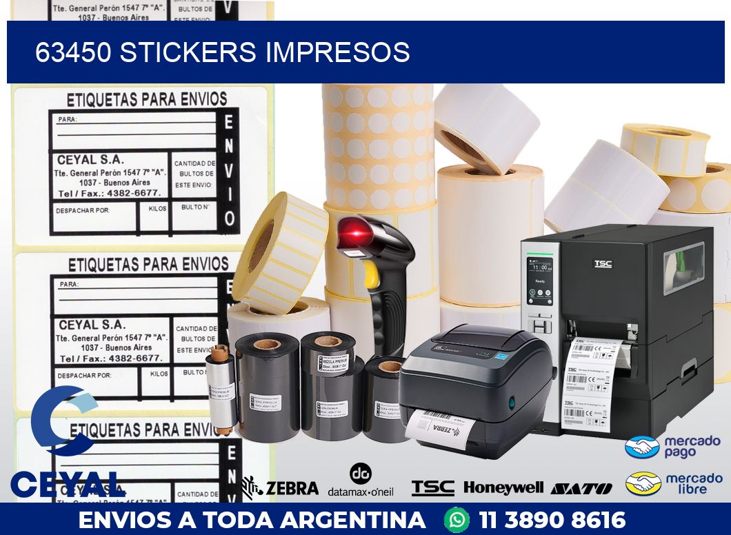 63450 Stickers impresos