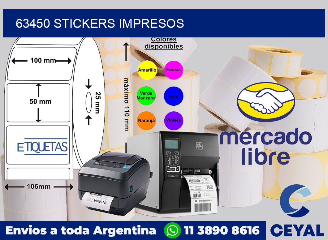 63450 Stickers impresos