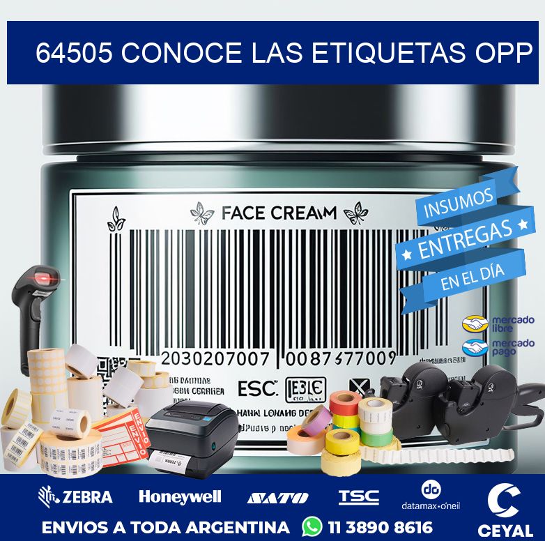 64505 CONOCE LAS ETIQUETAS OPP