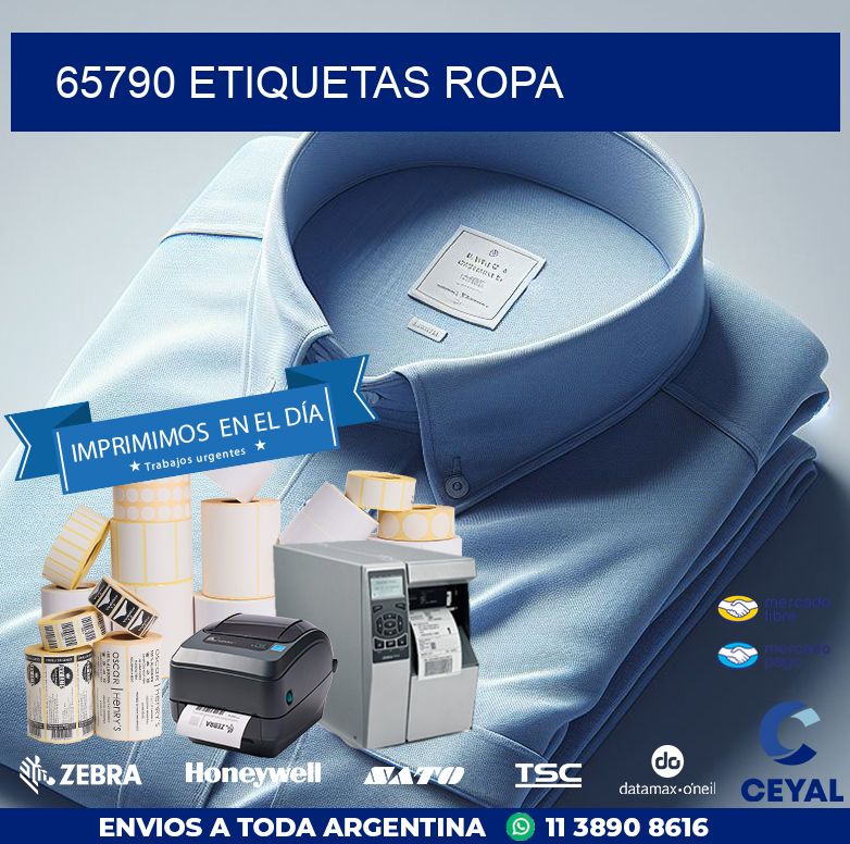 65790 ETIQUETAS ROPA