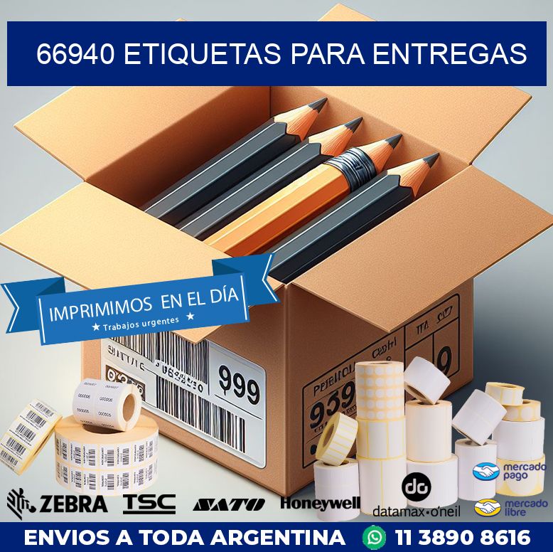 66940 ETIQUETAS PARA ENTREGAS