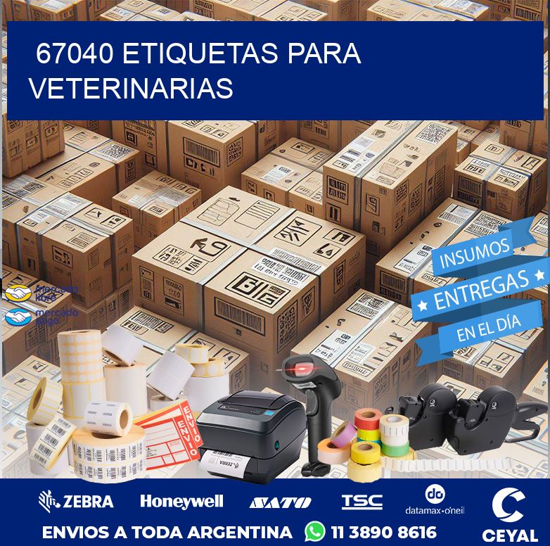 67040 ETIQUETAS PARA VETERINARIAS