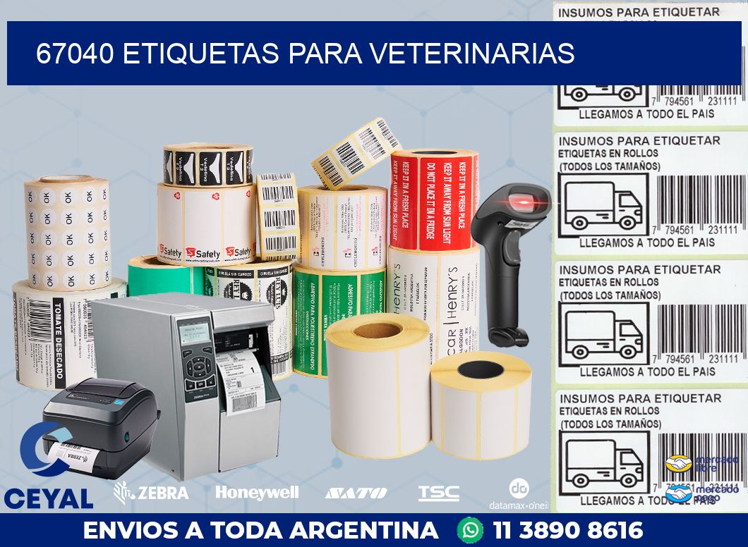 67040 ETIQUETAS PARA VETERINARIAS