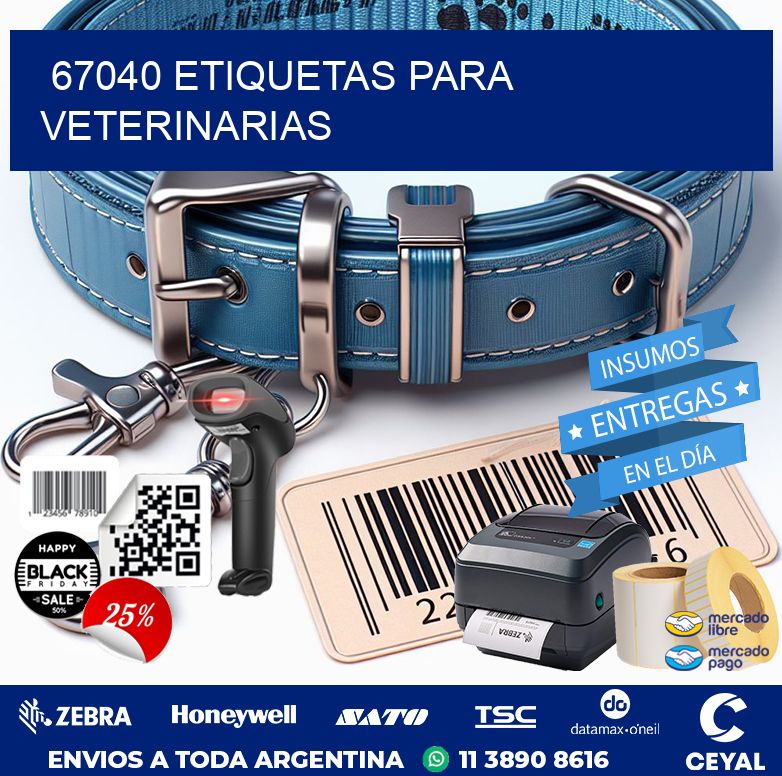 67040 ETIQUETAS PARA VETERINARIAS