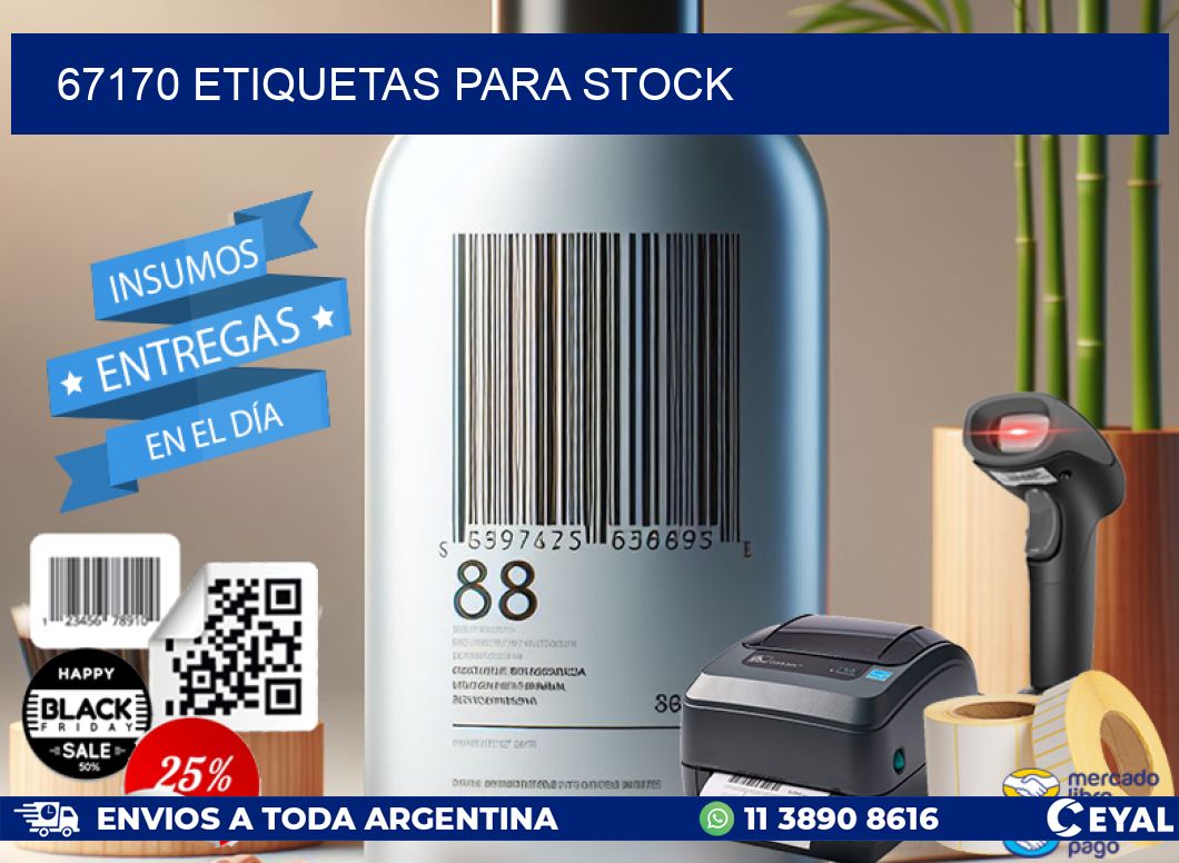 67170 ETIQUETAS PARA STOCK