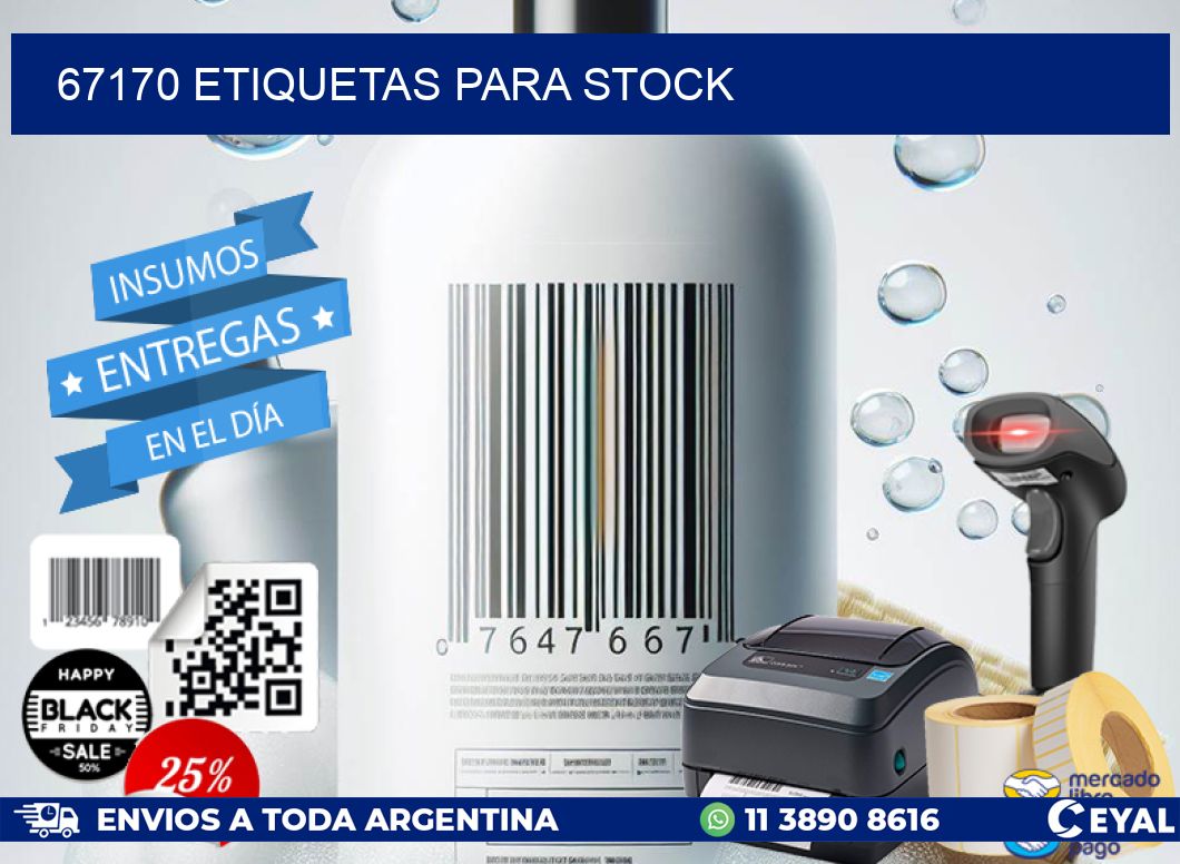 67170 ETIQUETAS PARA STOCK