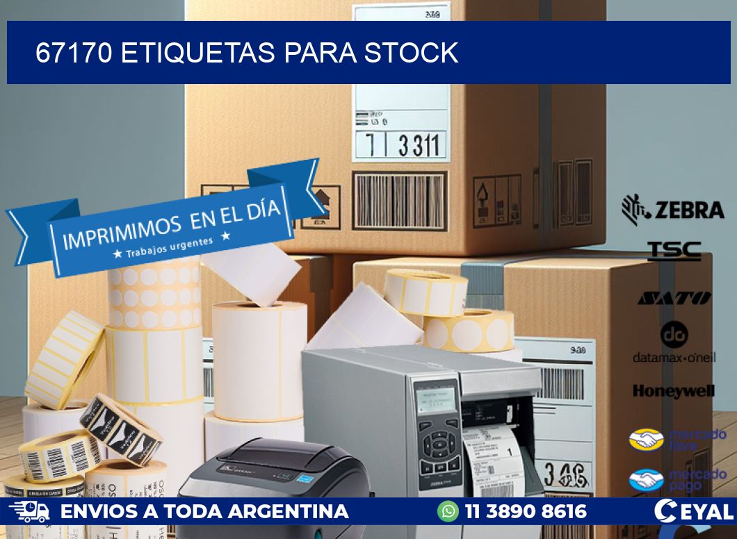 67170 ETIQUETAS PARA STOCK