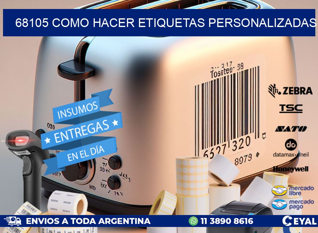 68105 como hacer etiquetas personalizadas