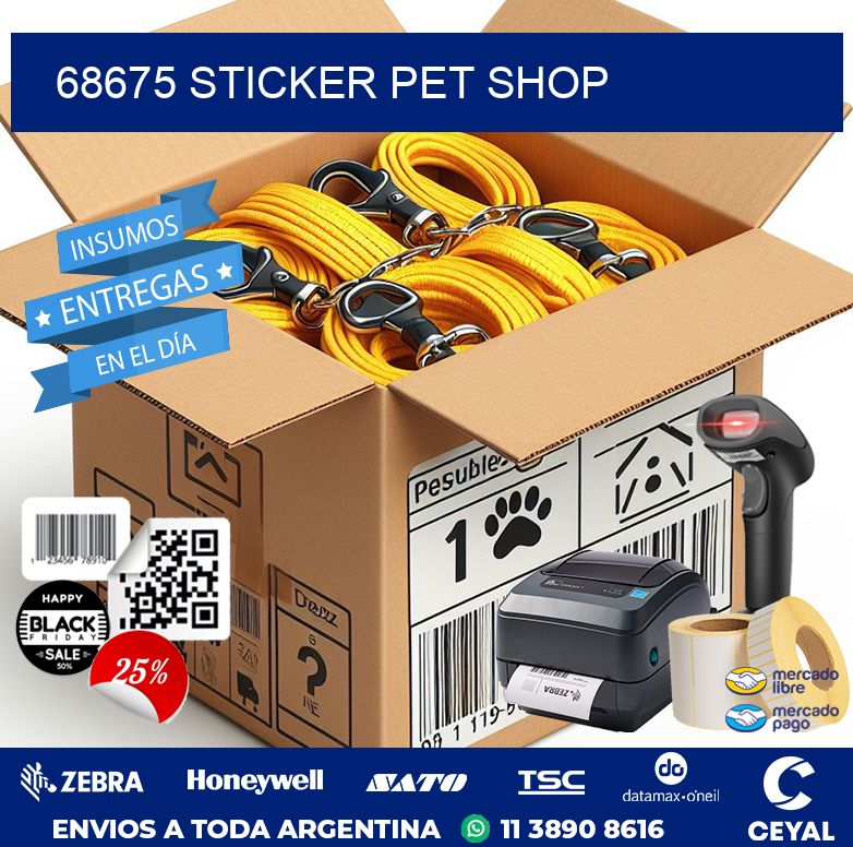 68675 STICKER PET SHOP