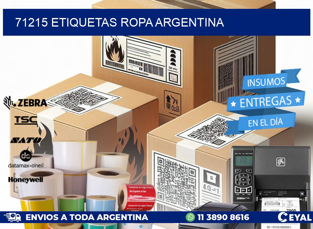 71215 ETIQUETAS ROPA ARGENTINA