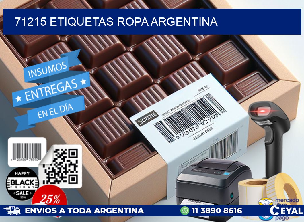 71215 ETIQUETAS ROPA ARGENTINA