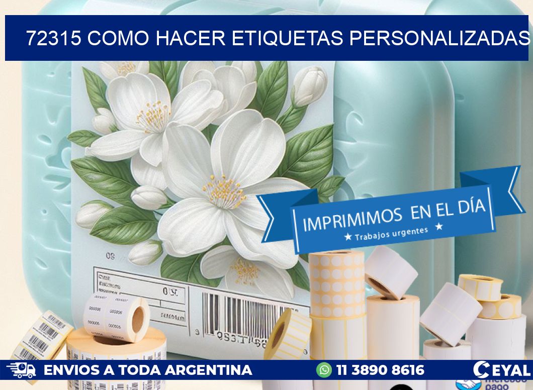 72315 como hacer etiquetas personalizadas