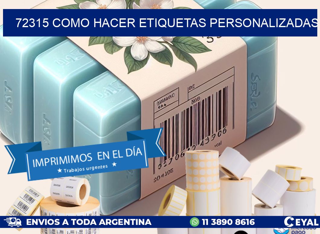 72315 como hacer etiquetas personalizadas