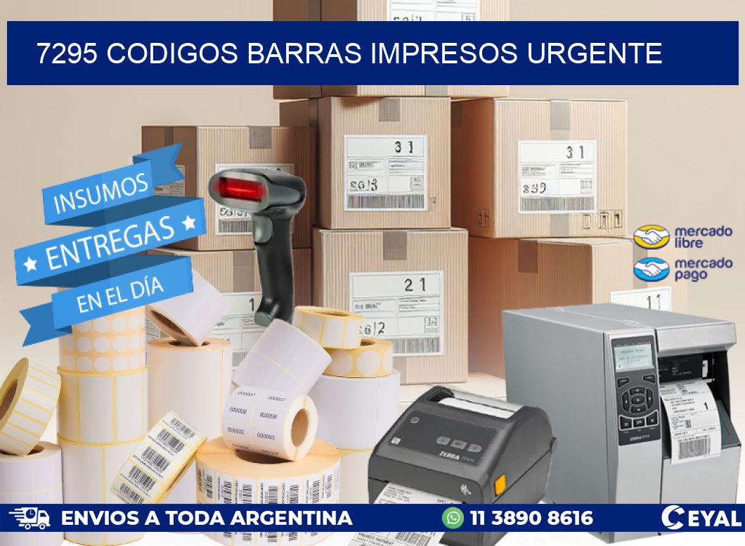 7295 CODIGOS BARRAS IMPRESOS URGENTE