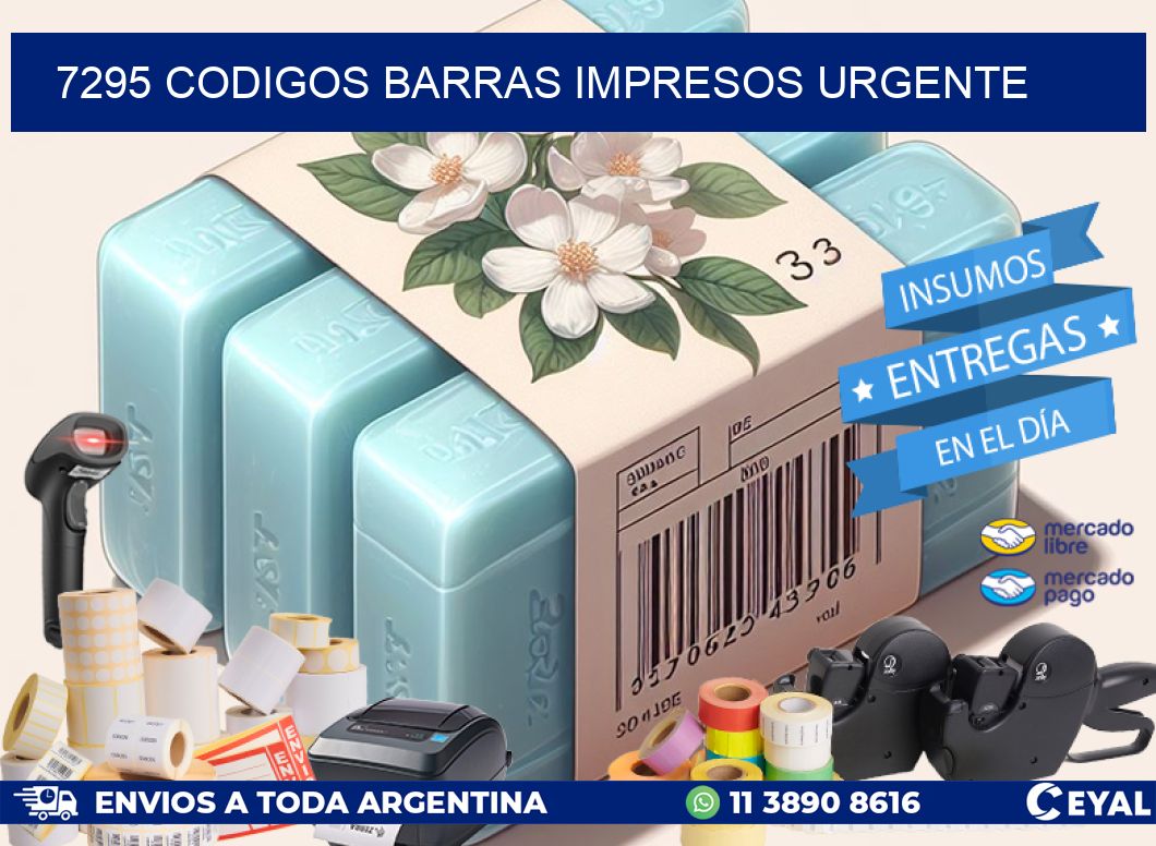 7295 CODIGOS BARRAS IMPRESOS URGENTE