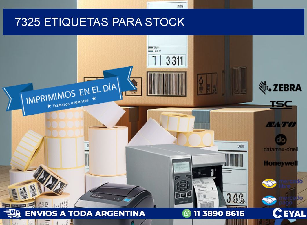 7325 ETIQUETAS PARA STOCK