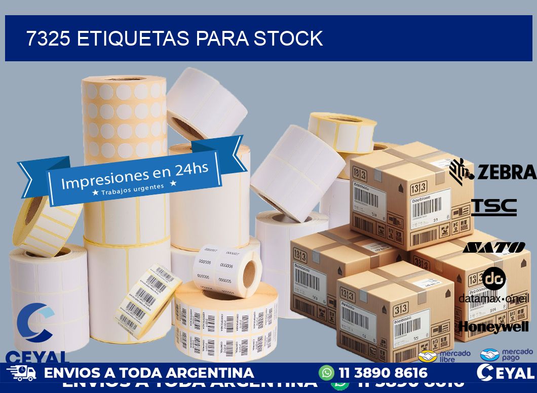 7325 ETIQUETAS PARA STOCK