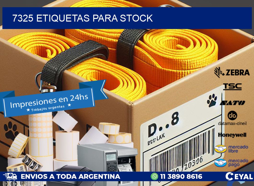 7325 ETIQUETAS PARA STOCK