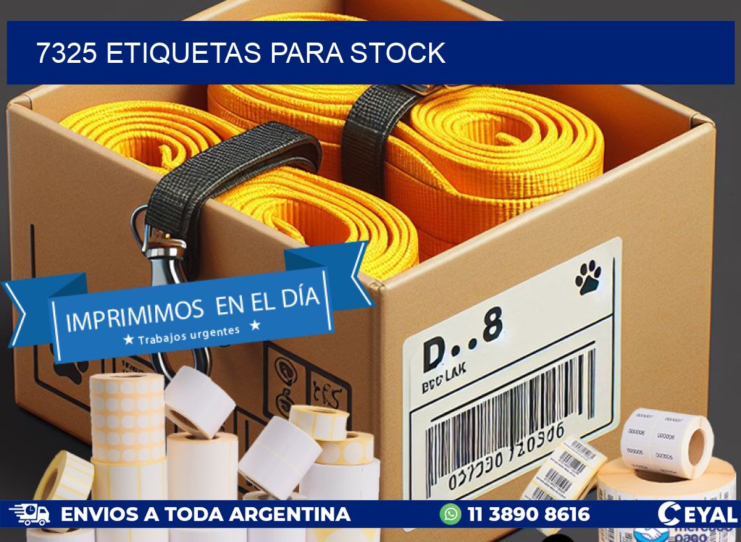 7325 ETIQUETAS PARA STOCK