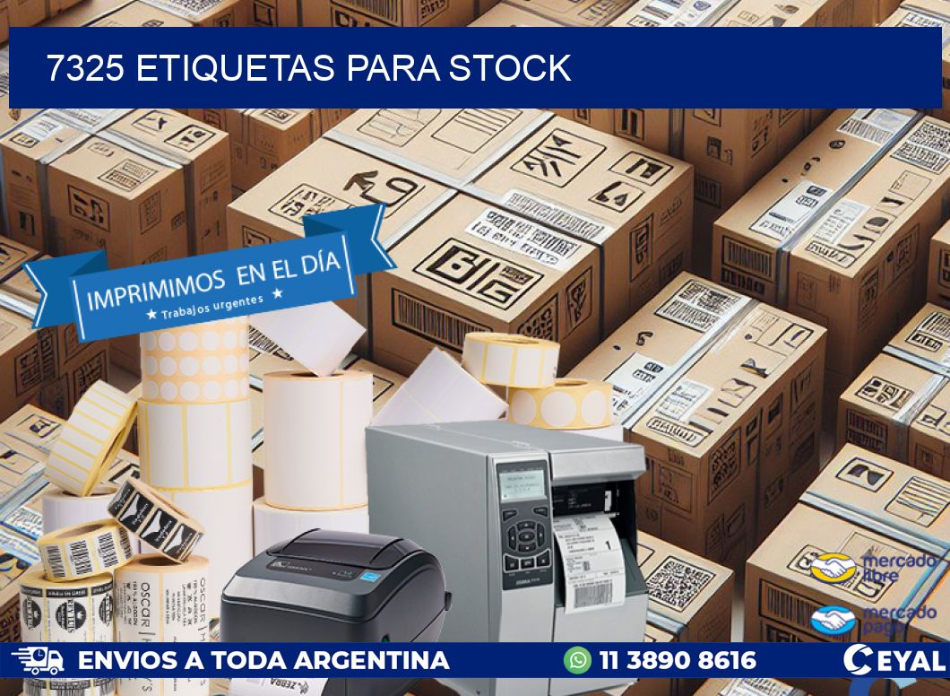 7325 ETIQUETAS PARA STOCK