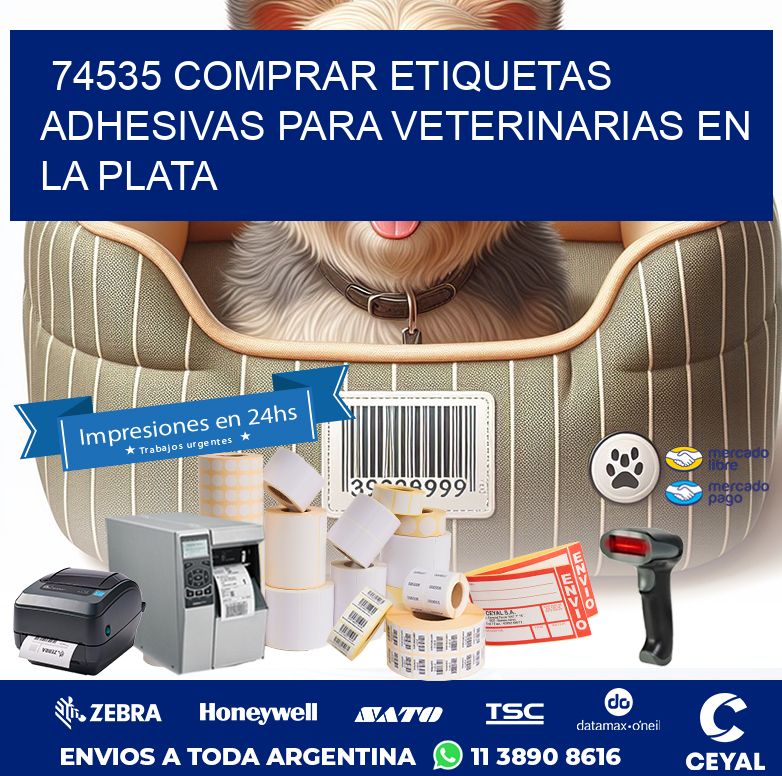 74535 COMPRAR ETIQUETAS ADHESIVAS PARA VETERINARIAS EN LA PLATA