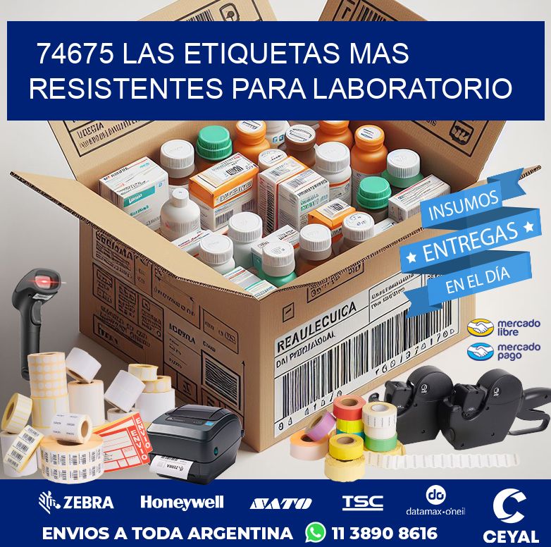 74675 LAS ETIQUETAS MAS RESISTENTES PARA LABORATORIO