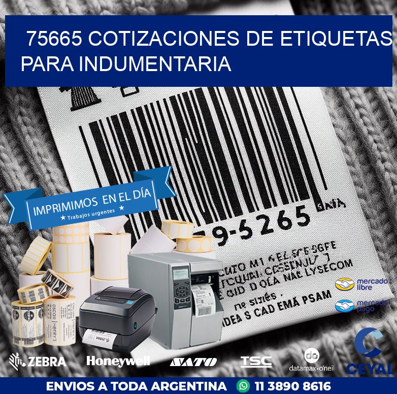 75665 COTIZACIONES DE ETIQUETAS PARA INDUMENTARIA