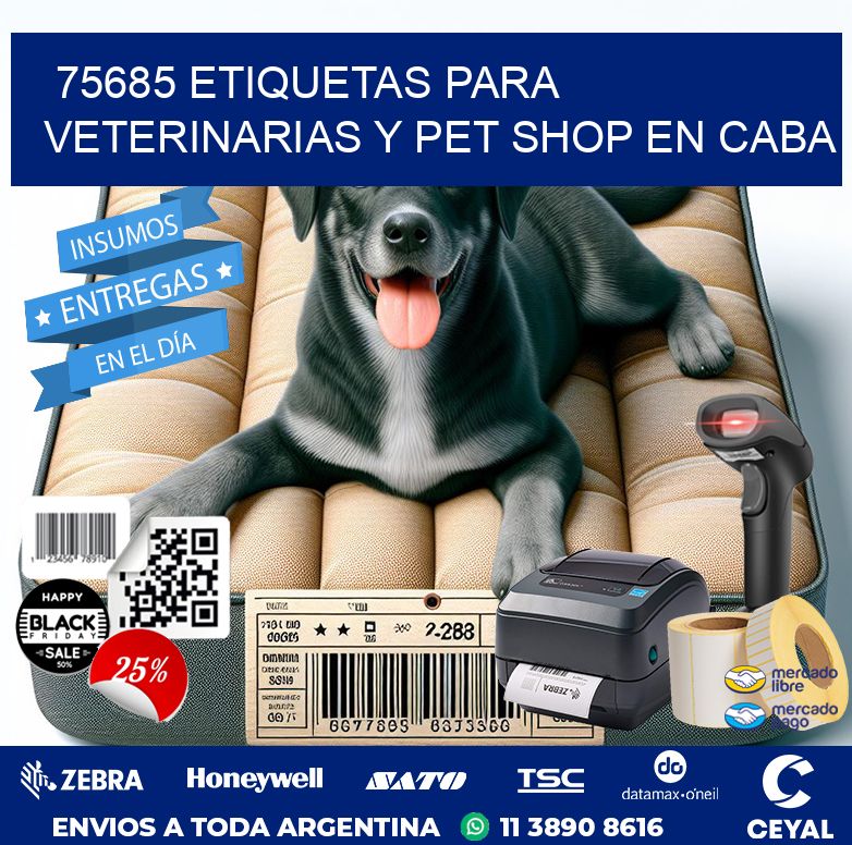 75685 ETIQUETAS PARA VETERINARIAS Y PET SHOP EN CABA