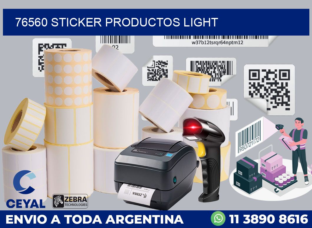 76560 STICKER PRODUCTOS LIGHT