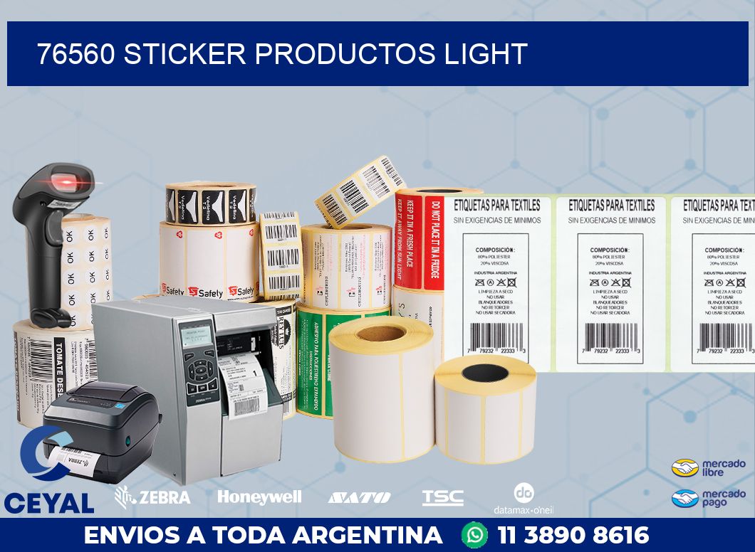 76560 STICKER PRODUCTOS LIGHT