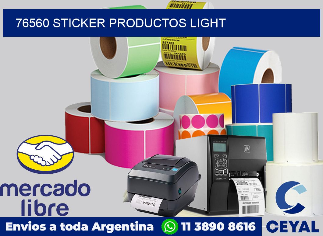 76560 STICKER PRODUCTOS LIGHT