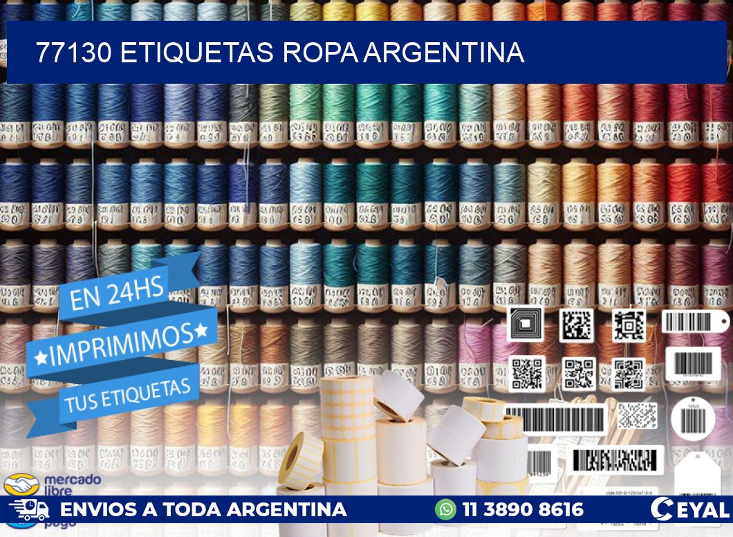 77130 ETIQUETAS ROPA ARGENTINA