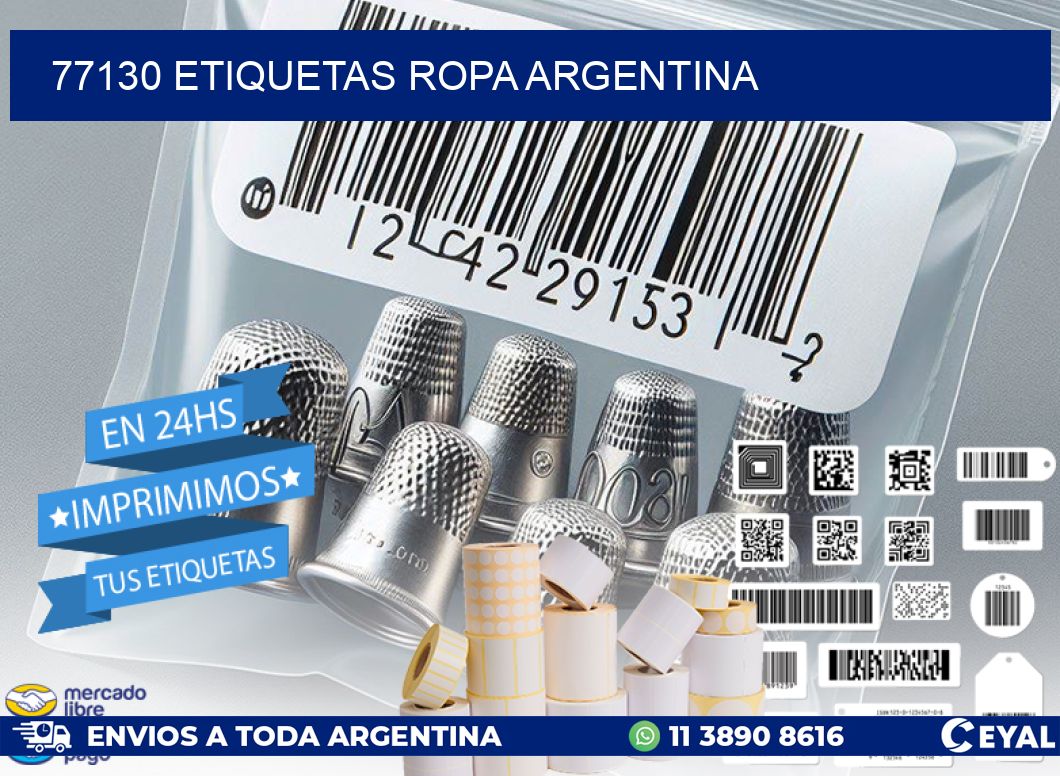 77130 ETIQUETAS ROPA ARGENTINA