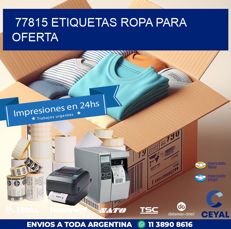 77815 ETIQUETAS ROPA PARA OFERTA