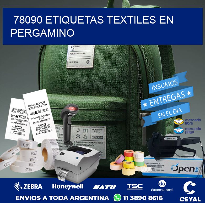 78090 ETIQUETAS TEXTILES EN PERGAMINO