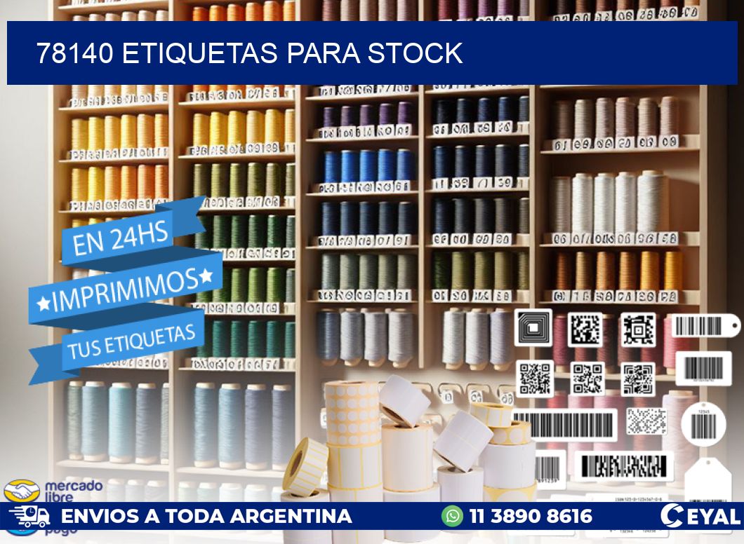 78140 ETIQUETAS PARA STOCK