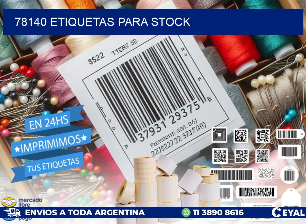 78140 ETIQUETAS PARA STOCK