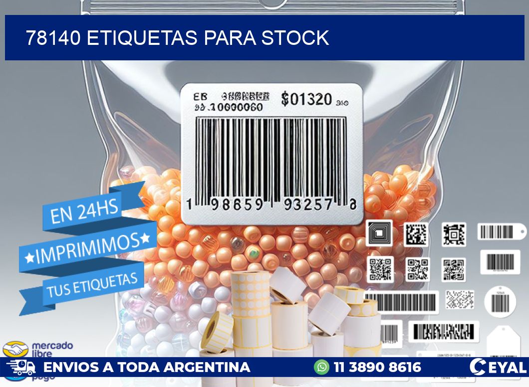 78140 ETIQUETAS PARA STOCK