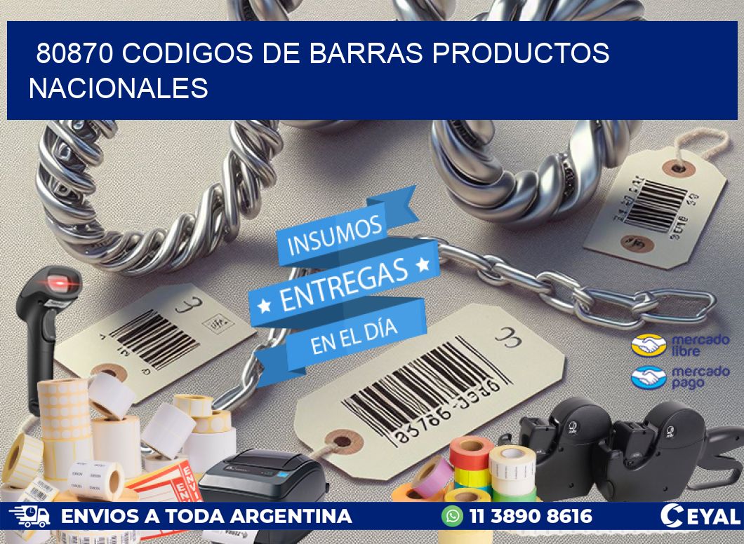 80870 Codigos de barras productos nacionales