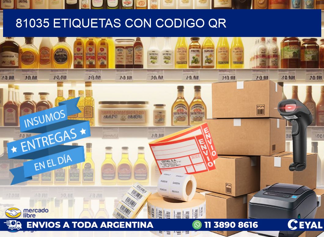 81035 ETIQUETAS CON CODIGO QR