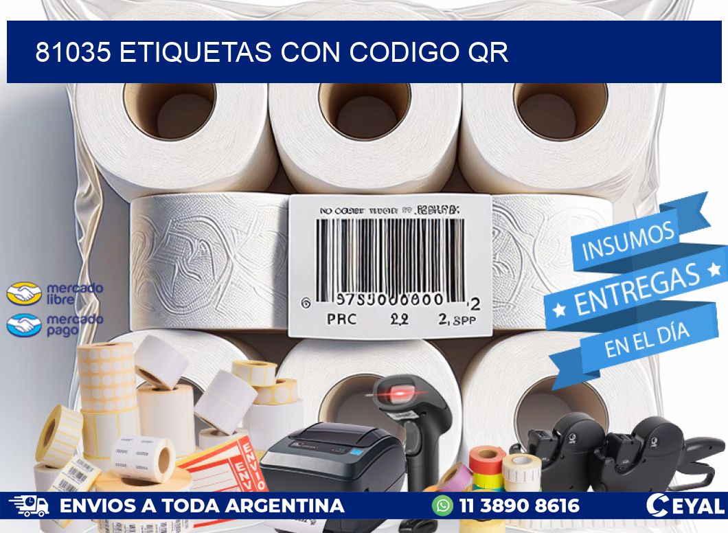 81035 ETIQUETAS CON CODIGO QR