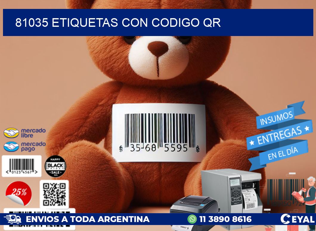 81035 ETIQUETAS CON CODIGO QR