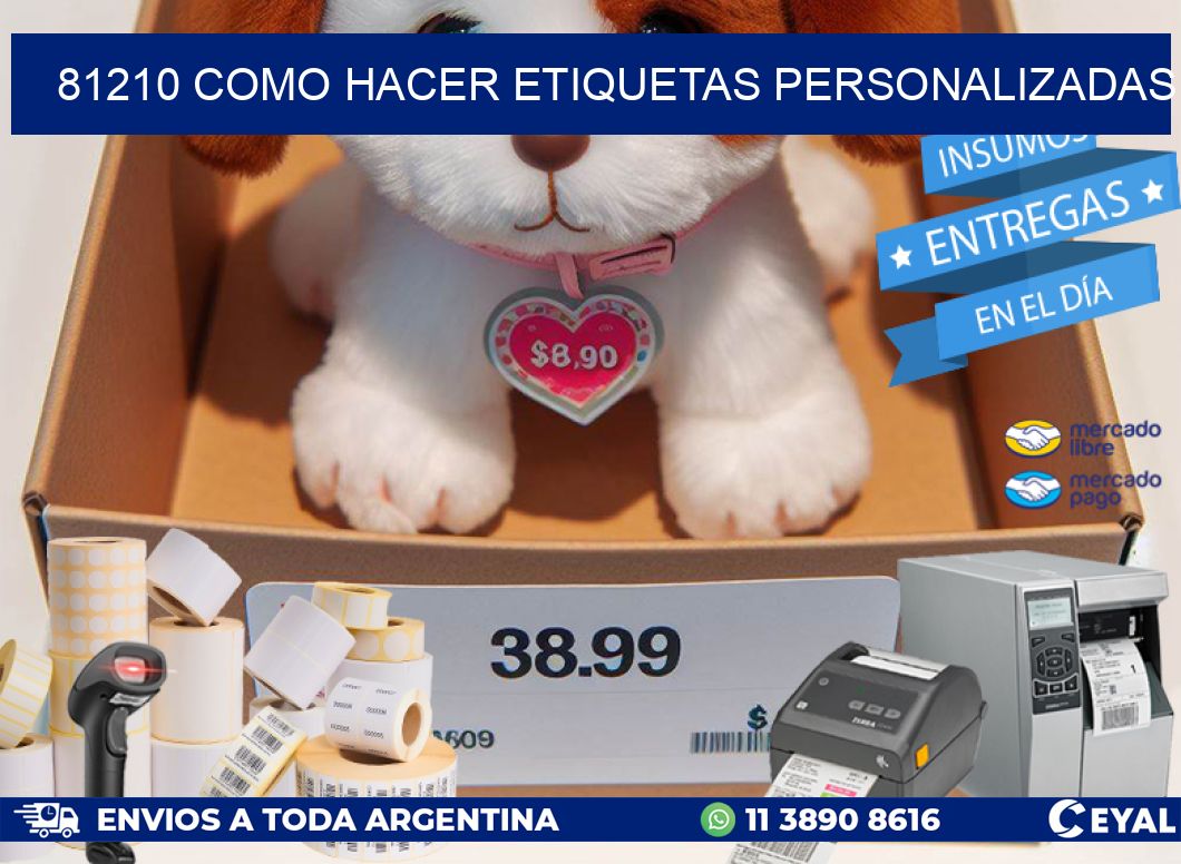 81210 como hacer etiquetas personalizadas