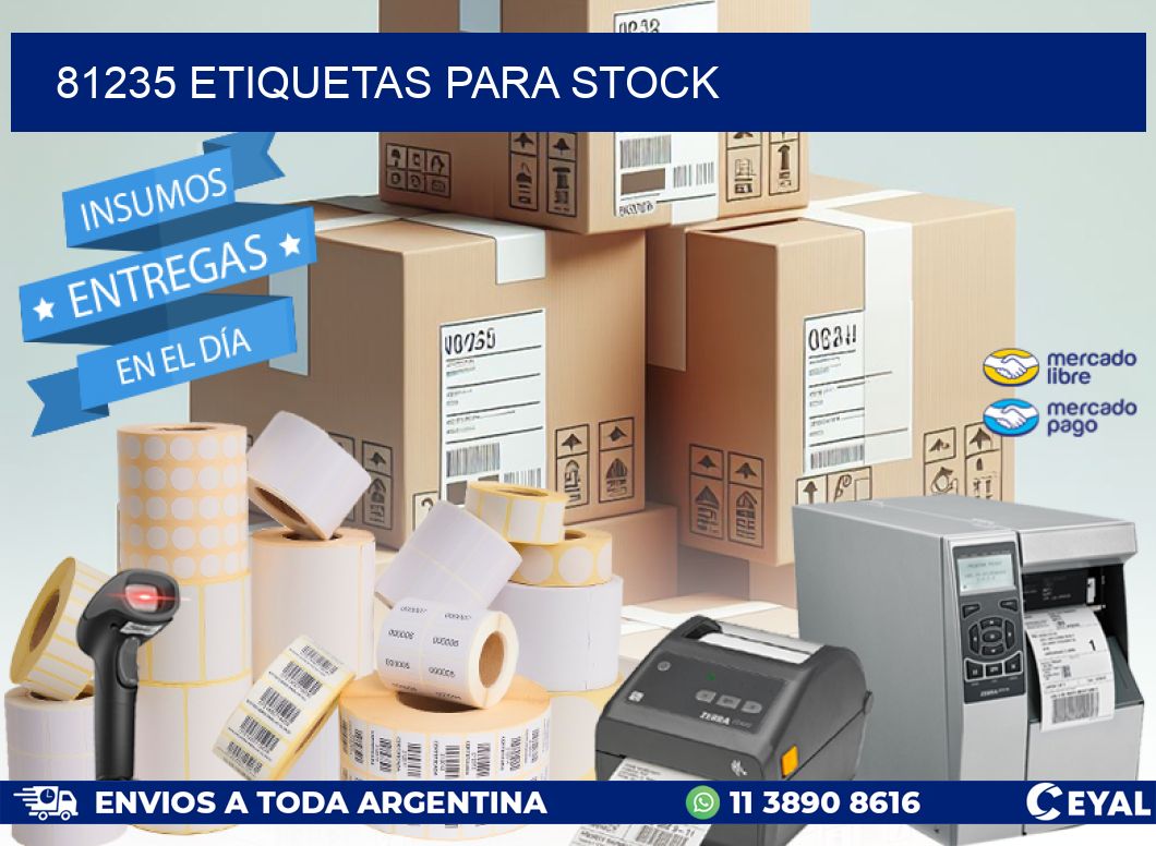 81235 ETIQUETAS PARA STOCK