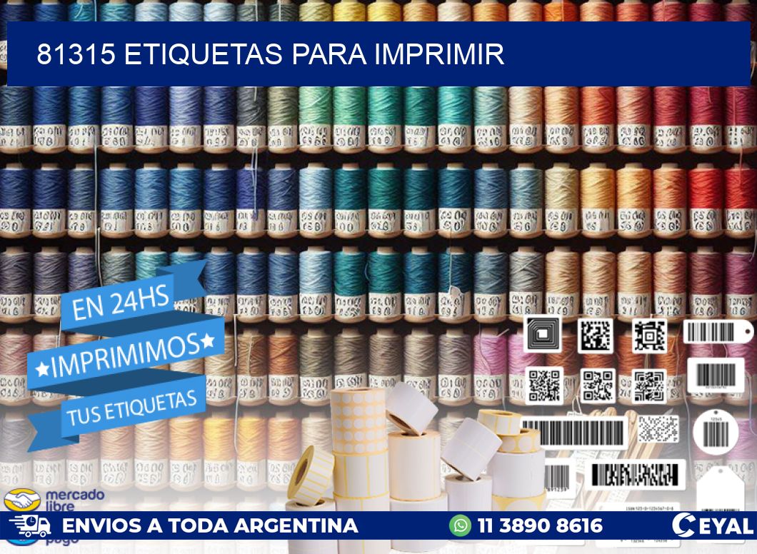 81315 etiquetas para imprimir