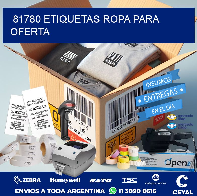81780 ETIQUETAS ROPA PARA OFERTA