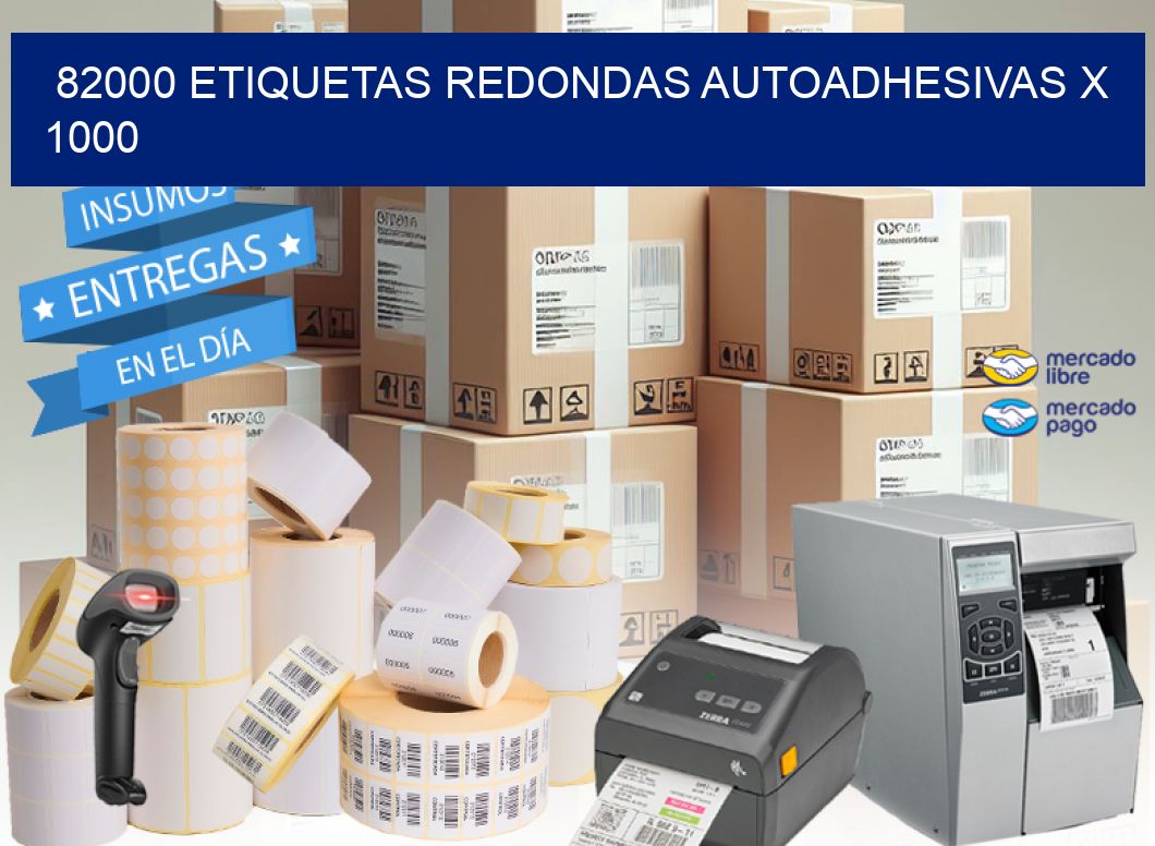 82000 ETIQUETAS REDONDAS AUTOADHESIVAS X 1000