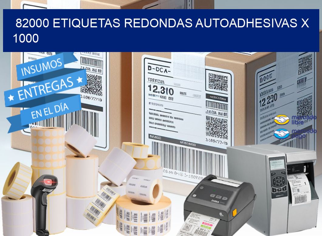 82000 ETIQUETAS REDONDAS AUTOADHESIVAS X 1000