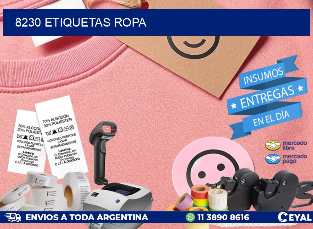 8230 ETIQUETAS ROPA