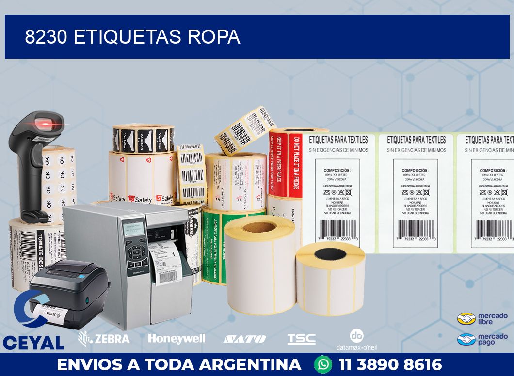 8230 ETIQUETAS ROPA